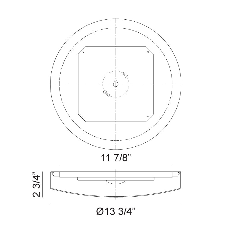 Matteo M10202 Zelle 1-lt 14" LED Flush Mount