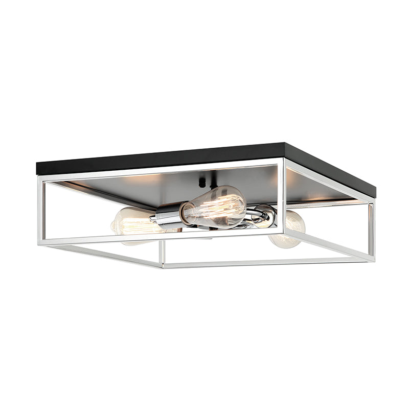 Matteo M15543 Clarke 3-lt 16" Square Flush Mount
