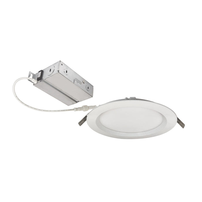 Nora NEFLINTW-R6MPW 6" E-Series FLIN Round LED Downlight, 27K/30K/35K/40K/50K Selectable, 120V