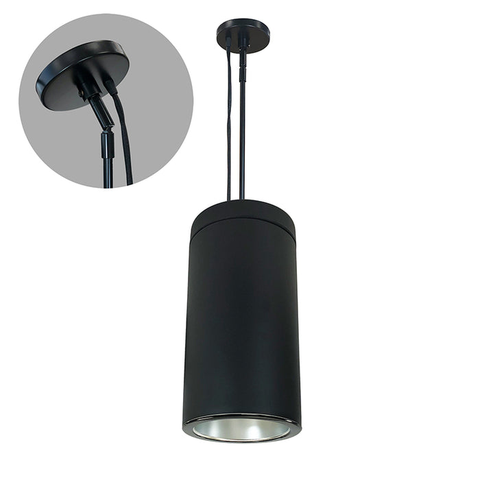 NORA NYLS2-6P 6" High Performance Sapphire II 30W LED Cylinder Pendant Mount, Triac/ELV, 3000K