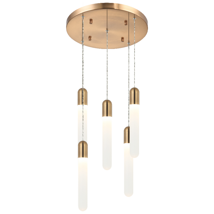 Matteo C65805 Aydin 5-lt 8" LED Pendant