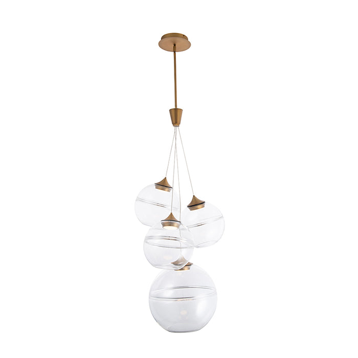 dweLED PD-20004 Bistro 4-lt 19" LED Pendant