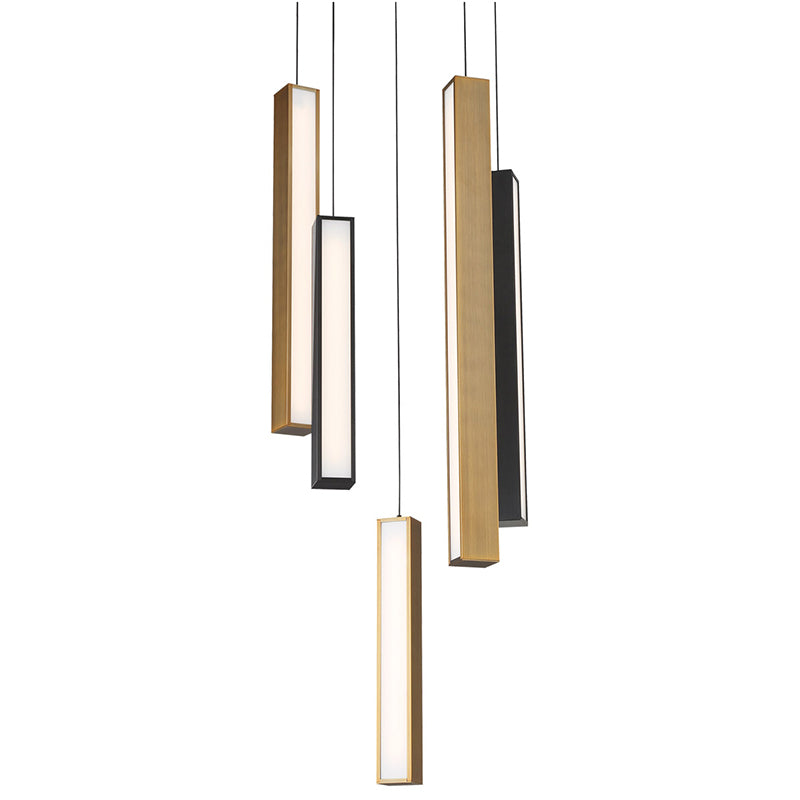 Modern Forms PD-64805R Chaos 5-lt 17" LED Pendant