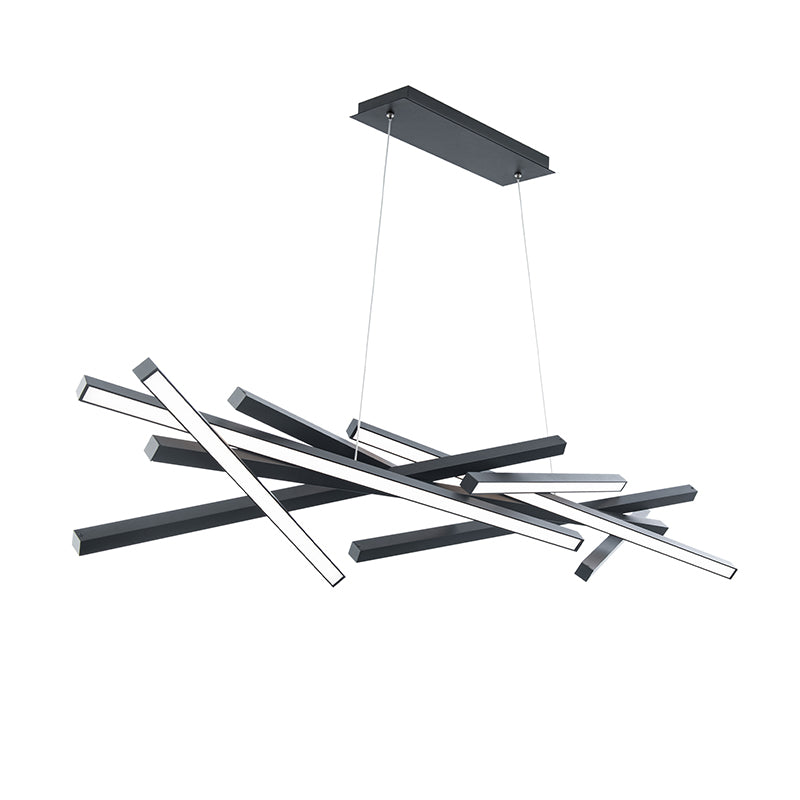 dweLED PD-73155 Parallax 8-lt 55" LED Chandelier