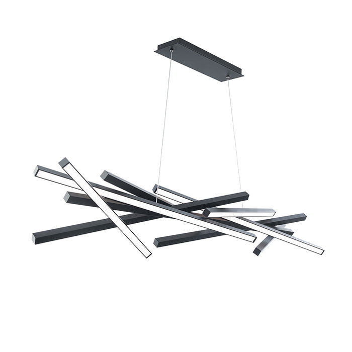 dweLED PD-73155 Parallax 8-lt 55" LED Chandelier