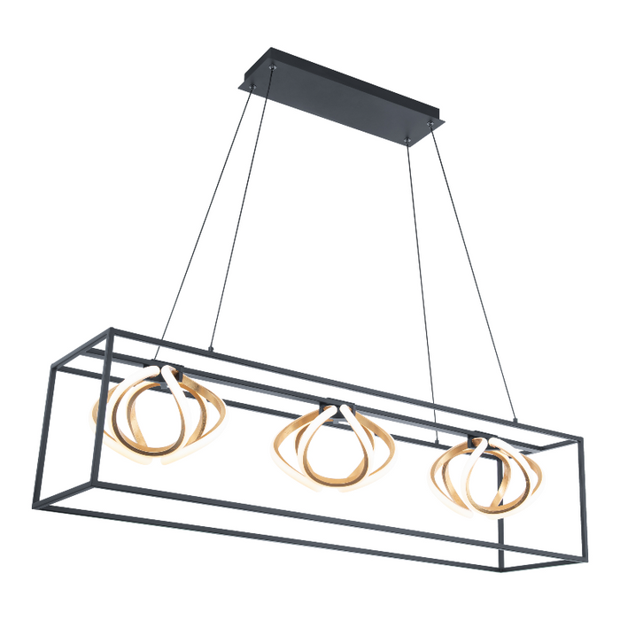 dweLED PD-73242 Sinclair 3-lt 42" LED Linear Pendant