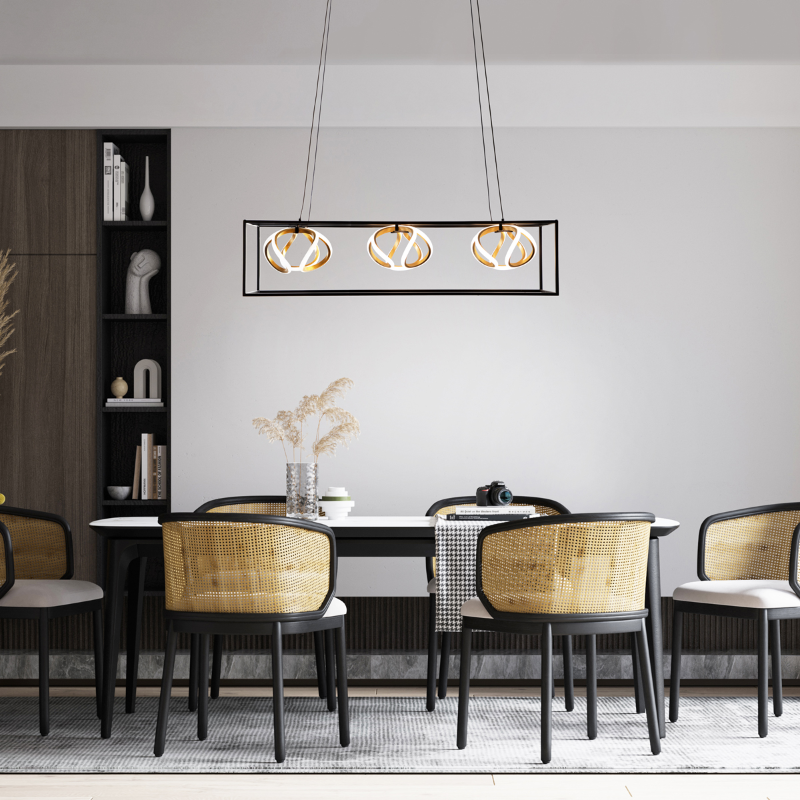 dweLED PD-73242 Sinclair 3-lt 42" LED Linear Pendant