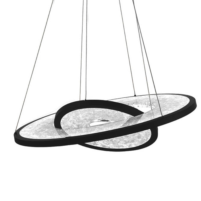 Modern Forms PD-75027 Jupiter 2-lt 27" LED Two Ring Chandelier