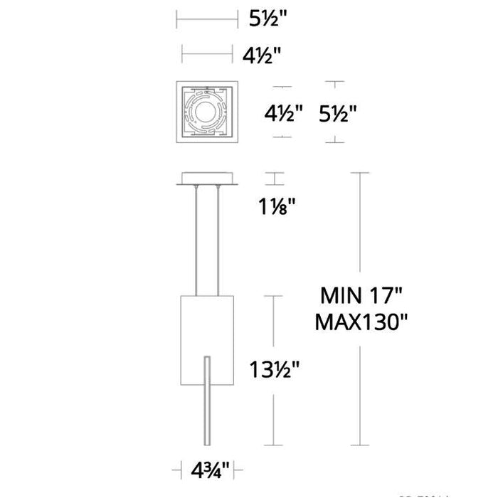 Modern Forms PD-79014 Amari 5" LED Pendant
