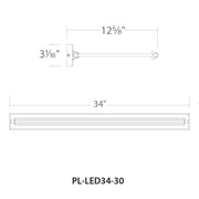 WAC PL-LED34-30 Hudson 34" dweLED Picture Light - LBC Lighting