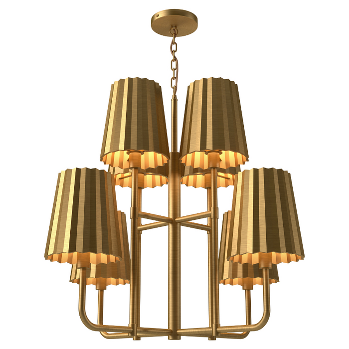 Alora Mood CH528830 Plisse 8-lt 30" Chandelier