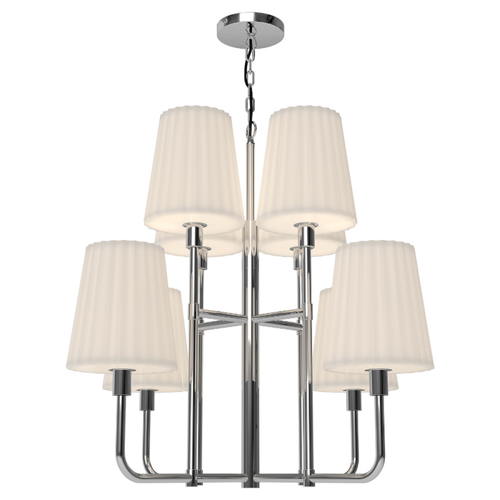 Alora Mood CH628830 Plisse 8-lt 30" Chandelier