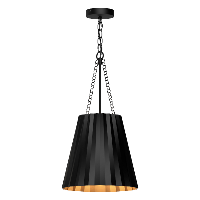 Alora Mood PD528012 Plisse 1-lt 12" Pendant