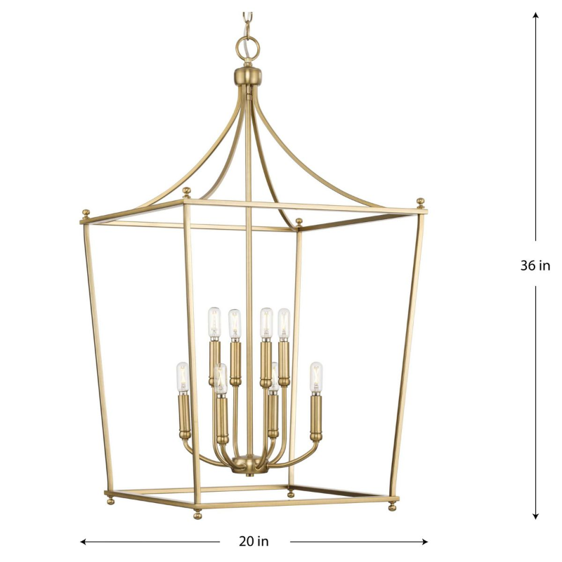 Progress P500371 Parkhurst 8-lt 20" Chandelier