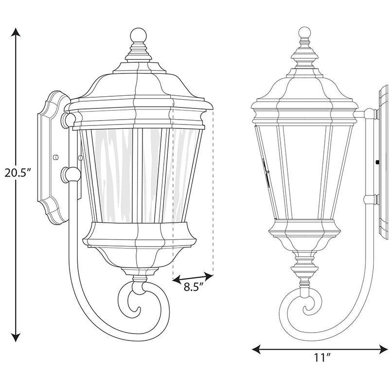 Progress P6631 Crawford 1-lt 21" Tall Outdoor Wall Lantern