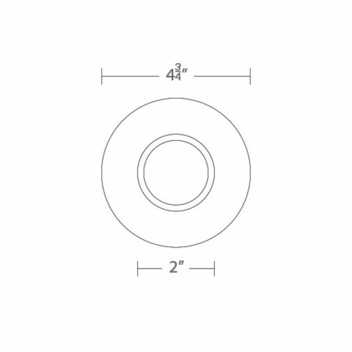 WAC R3CRPT Ocularc 3.5" Round Pinhole Trimmed
