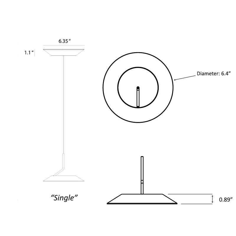 Koncept RYP-S1 Royyo 1-lt 6" LED Pendant
