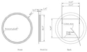 Paris Mirror Backlit 24 x 24 Round Bathroom Mirror - LBC Lighting