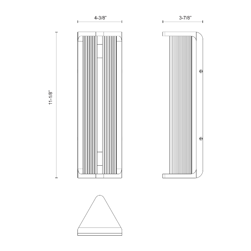 Alora WV339112 Sabre 1-lt 11" Tall LED Wall Sconce
