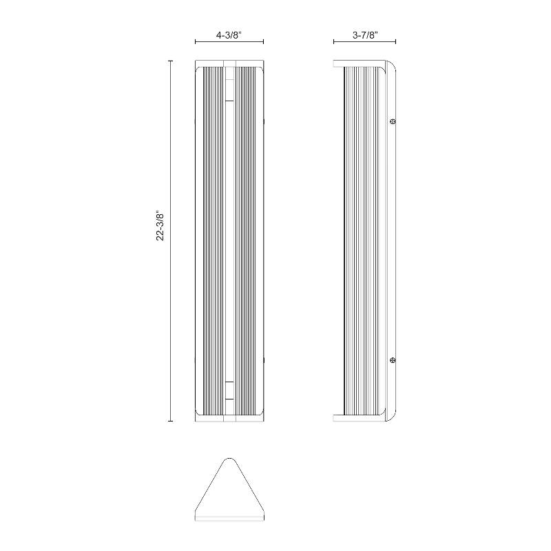 Alora WV339123 Sabre 1-lt 22" Tall LED Wall Sconce