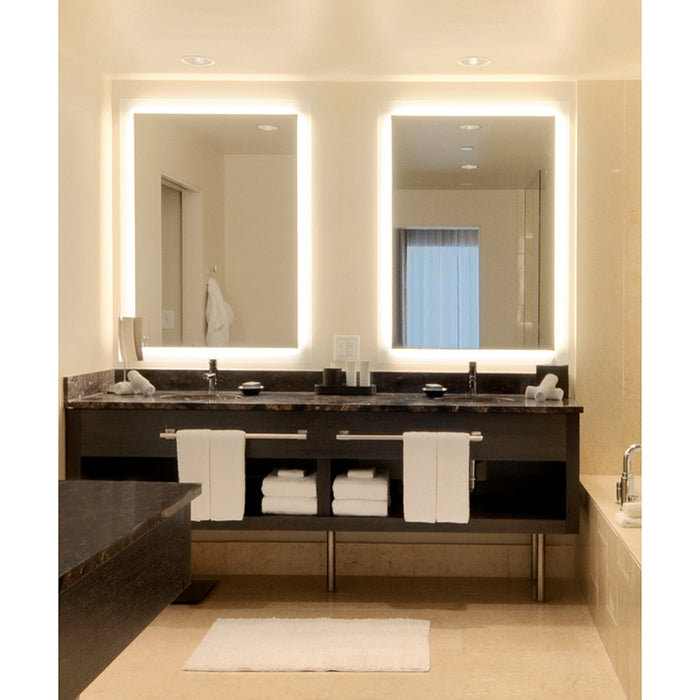 Electric Mirror SIL-2436-KG Silhouette 24" x 36" LED Illuminated Mirror with Keen