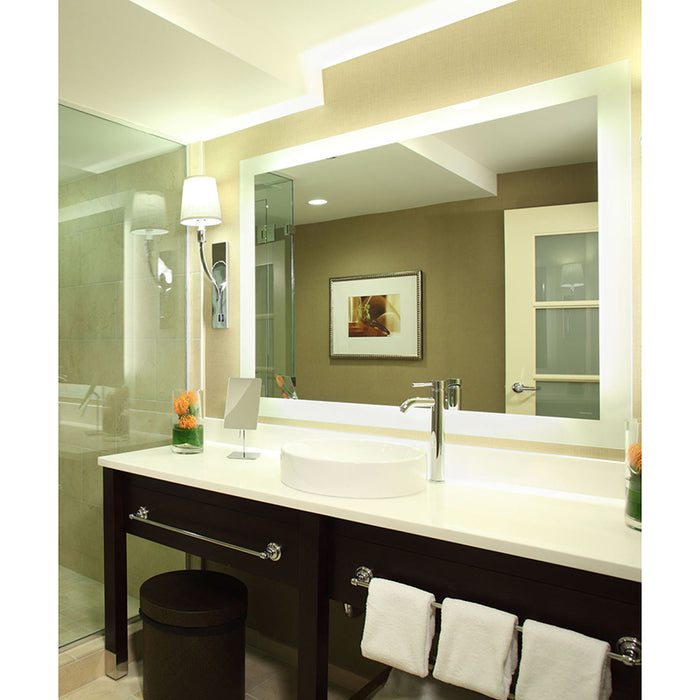 Electric Mirror SIL-5442-KG Silhouette 54" x 42" LED Illuminated Mirror with Keen