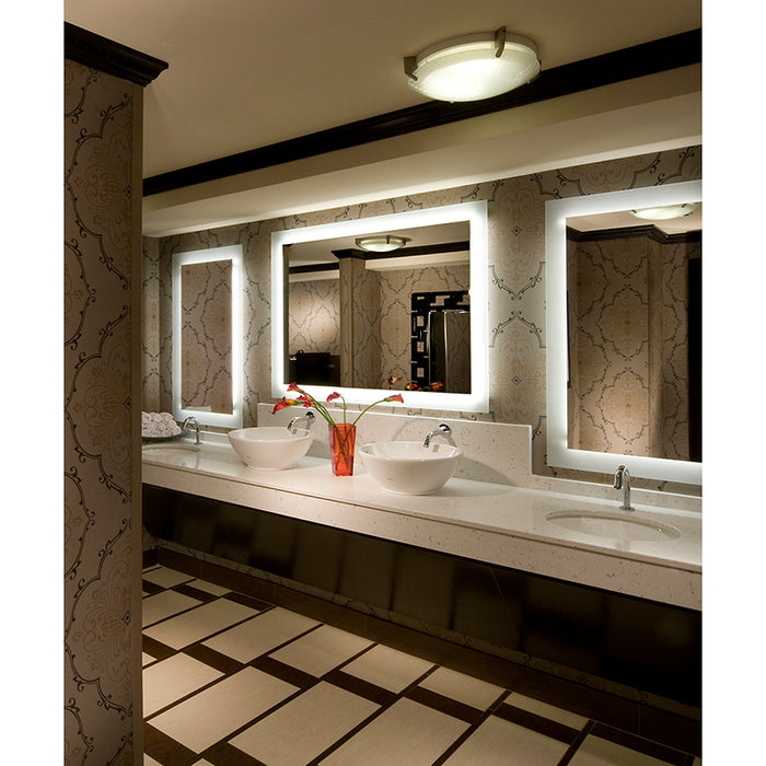 Electric Mirror SIL-5442-KG Silhouette 54" x 42" LED Illuminated Mirror with Keen
