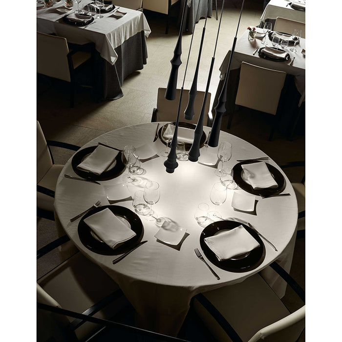 Bover Slend Set 6 Circular 6-lt 21" LED Pendant