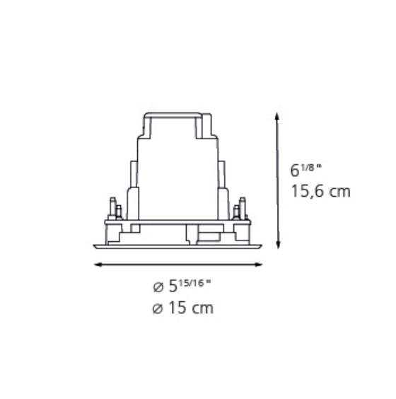Artemide Ego 150 Round LED Recessed Outdoor Ceiling Downlight