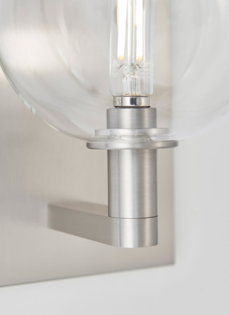 Visual Comfort 700WSGMBS Gambit Single 1-lt 9" Tall LED Wall Light