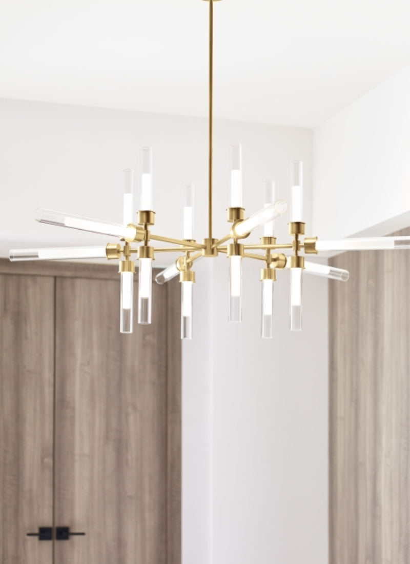 Visual Comfort 700LNG18 Linger 18-lt 43" LED Chandelier