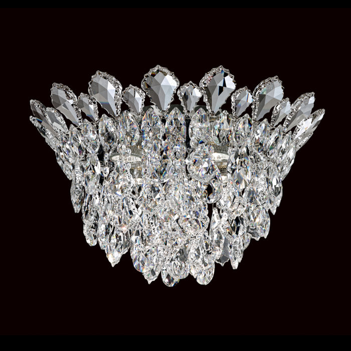 Schonbek TR1201 Trilliane Strands 4-lt 17" Flush Mount