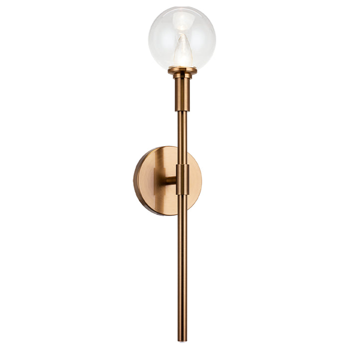 Matteo W64801 Candelstix 1-lt 22" Tall Wall Sconce