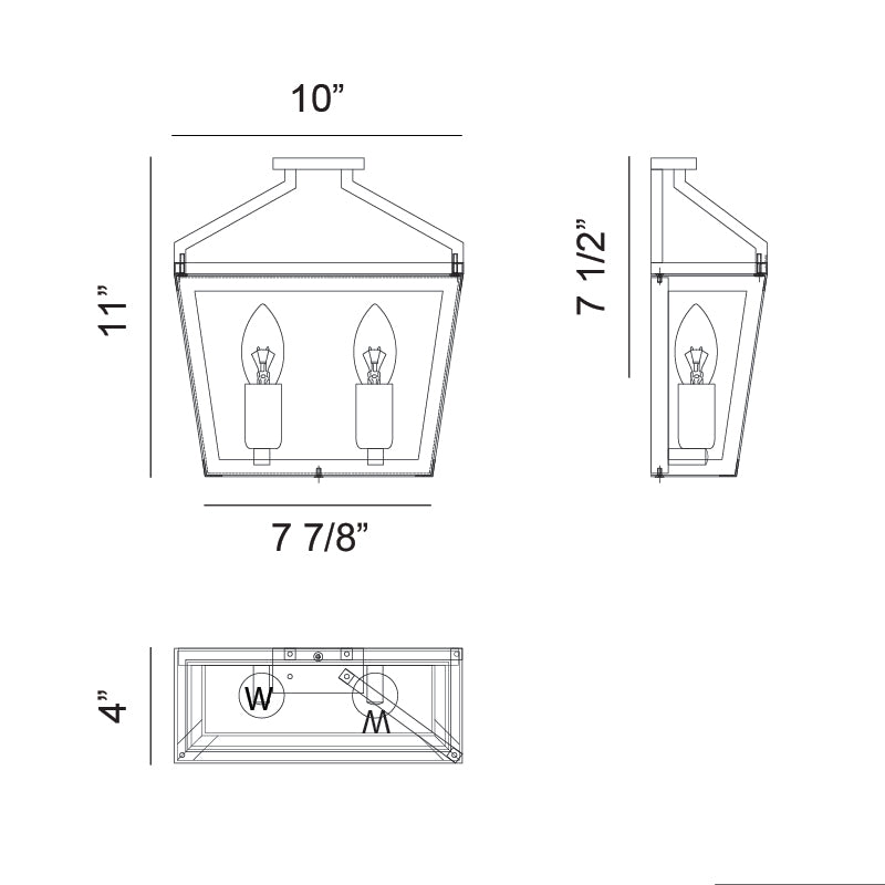 Matteo W67001 Mavonshire 1-lt 14" Tall Wall Sconce