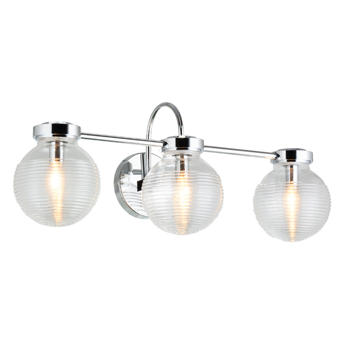 Matteo W84003 Ridge 3-lt 25" Wall Sconce