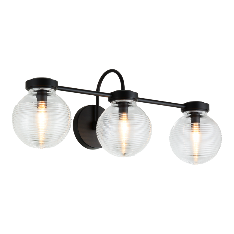 Matteo W84003 Ridge 3-lt 25" Wall Sconce