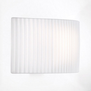 Bover Wall Street 45 1-lt 18" Wall Sconce-White Translucent Ribbon