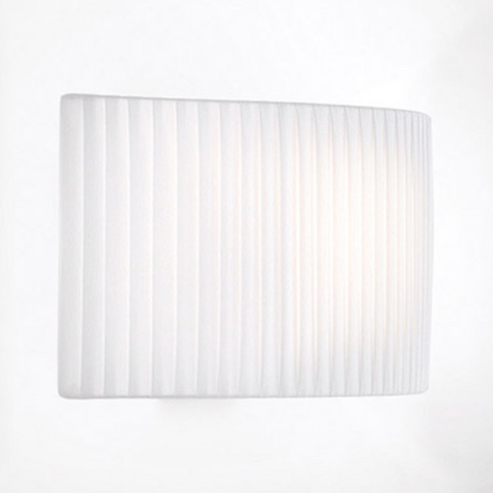 Bover Wall Street 45 1-lt 18" Wall Sconce-White Translucent Ribbon