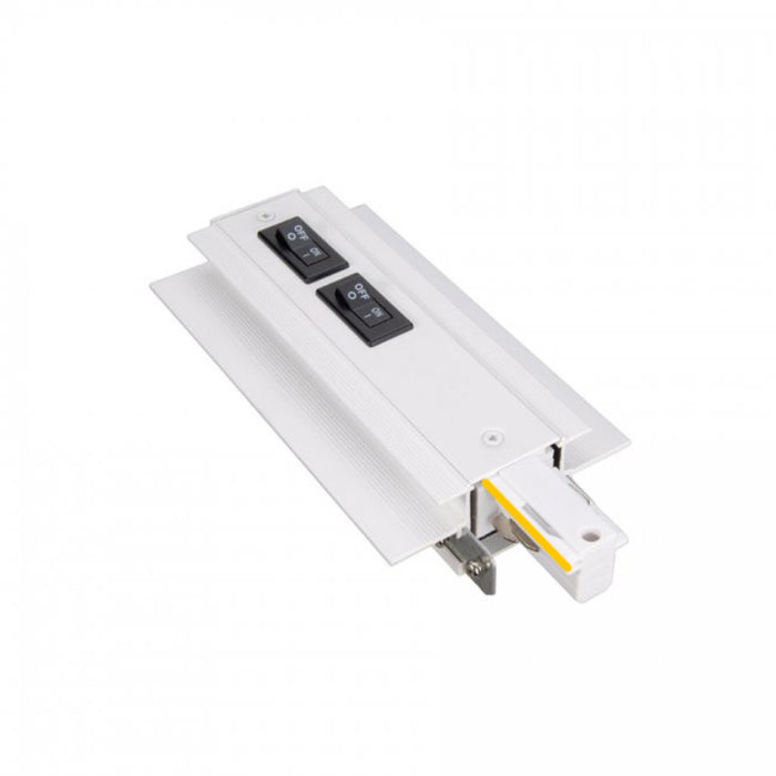 WAC WEDR-RTL-1A W System Flangeless Recessed Track Current Limiter - Right, 120V