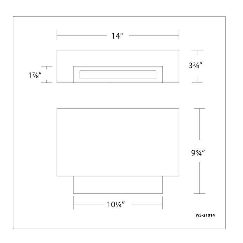 dweLED WS-21014 Maven 14" LED Wall Sconce