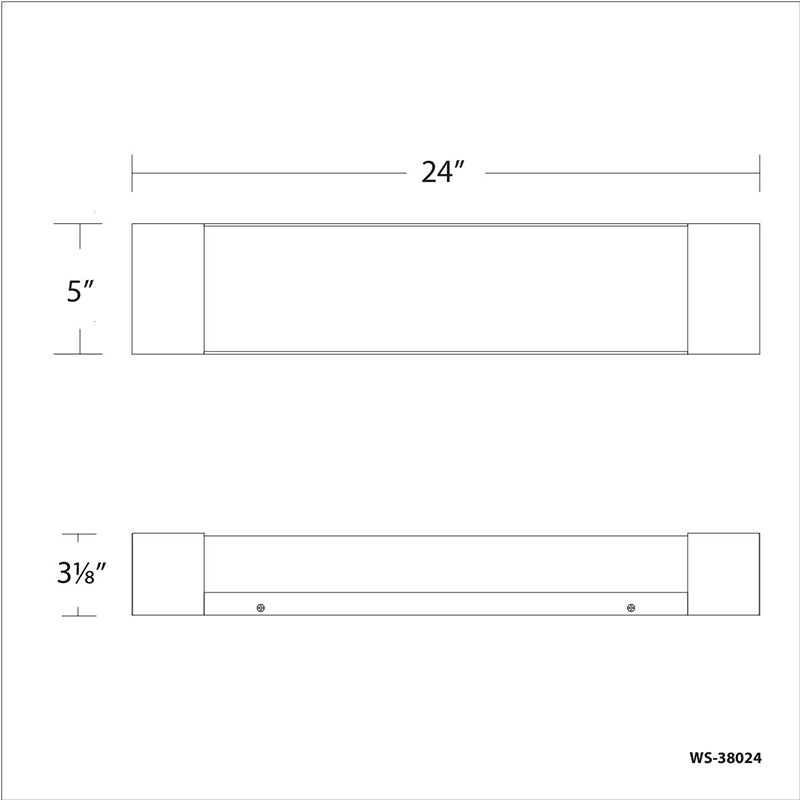 dweLED WS-38024 Darcy 24" LED Vanity