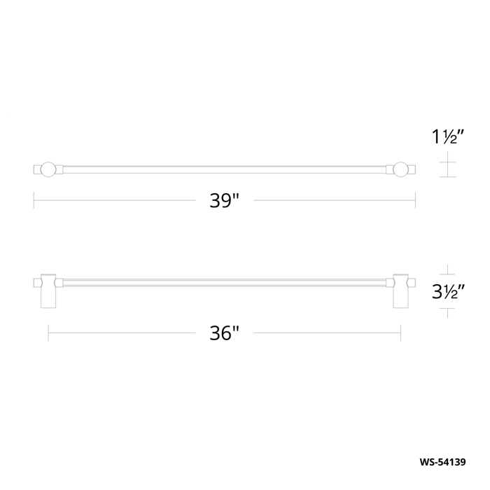 Modern Forms WS-54139 Cadence 1-lt 39" LED Bath Sconces