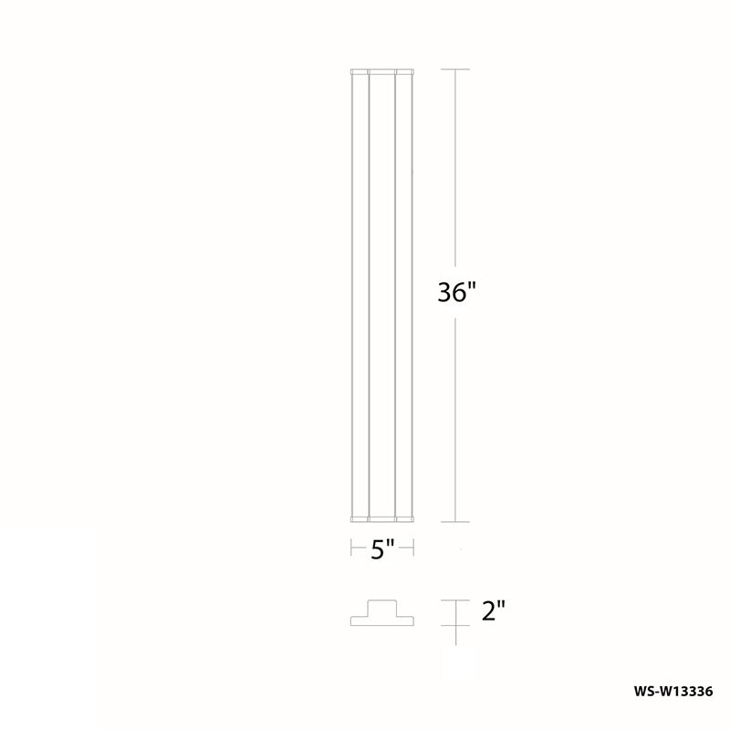 dweLED WS-W13336 Revels 1-lt 36" Tall LED Outdoor Wall Sconce