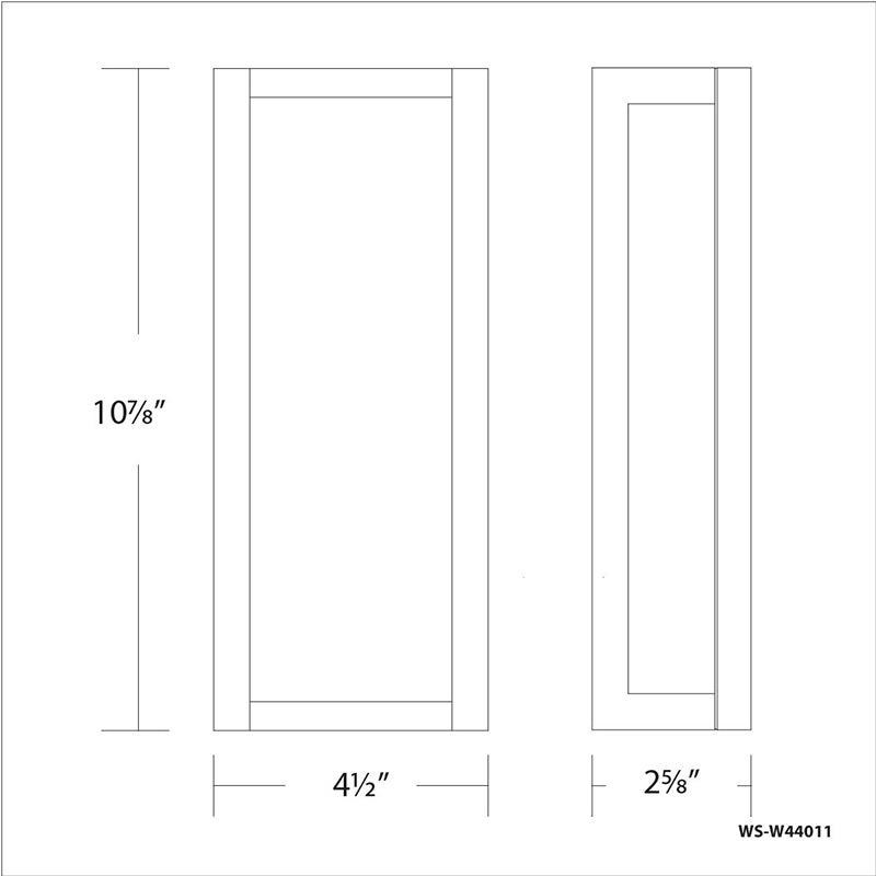dweLED WS-W44011 Axel 11" Tall LED Outdoor Wall Sconce