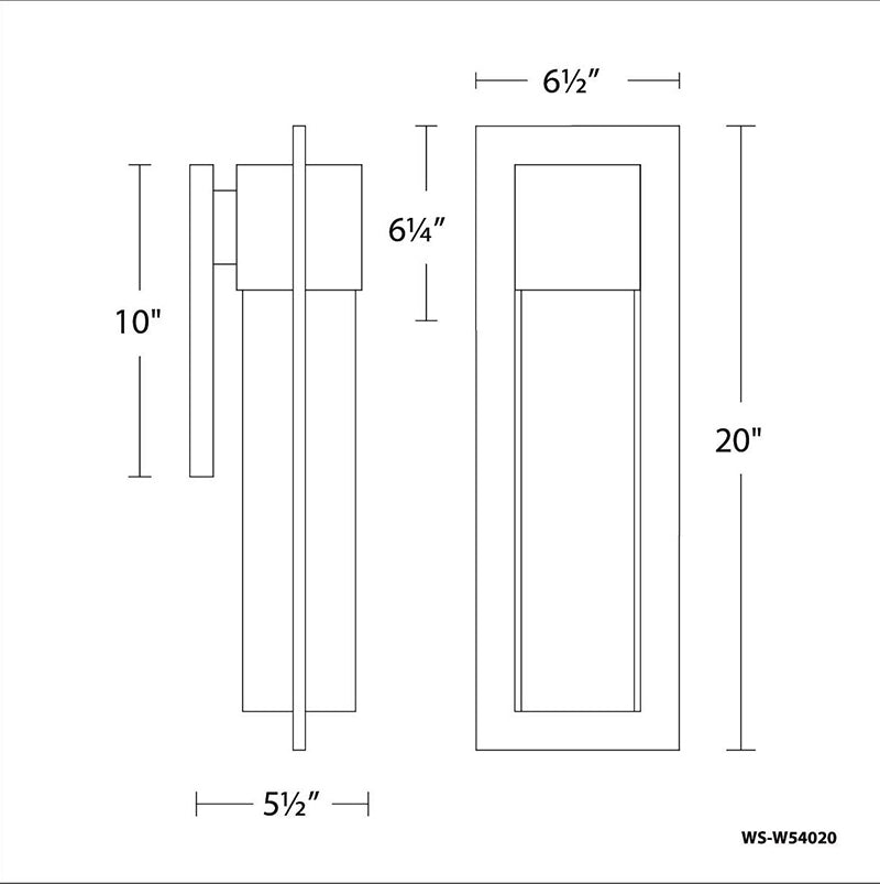 Modern Forms WS-W54025 Mist 1-lt 25" Tall LED Outdoor Wall Sconces