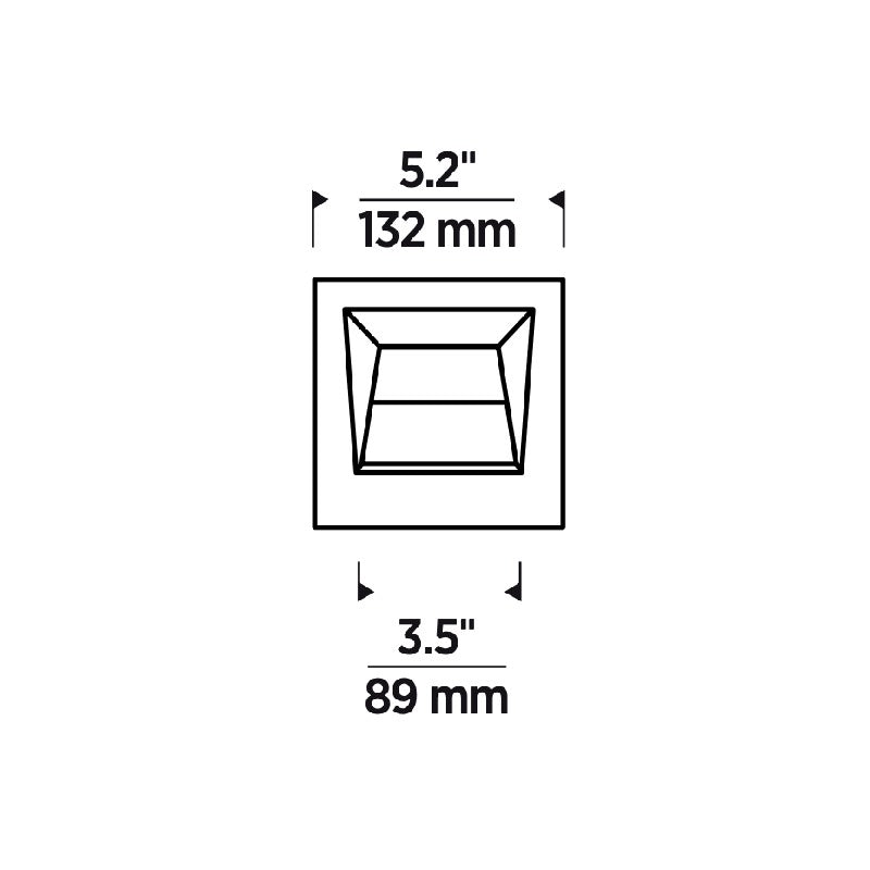 Element E4PSFW Pro 4" LED Flanged Square Wall Wash LED Trim