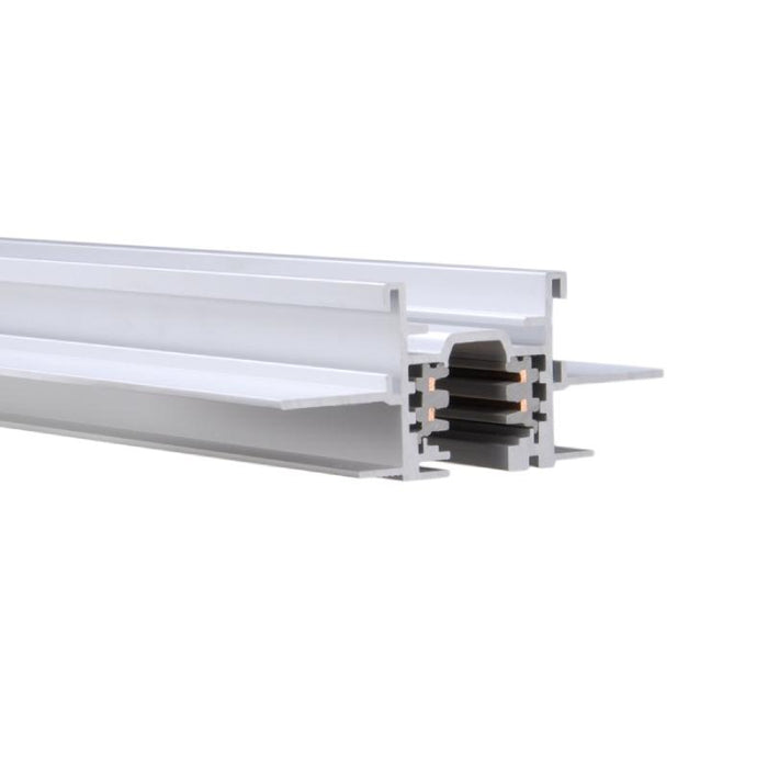 WAC WT12-RTL W System 12-ft Flangeless Recessed Track, 120V