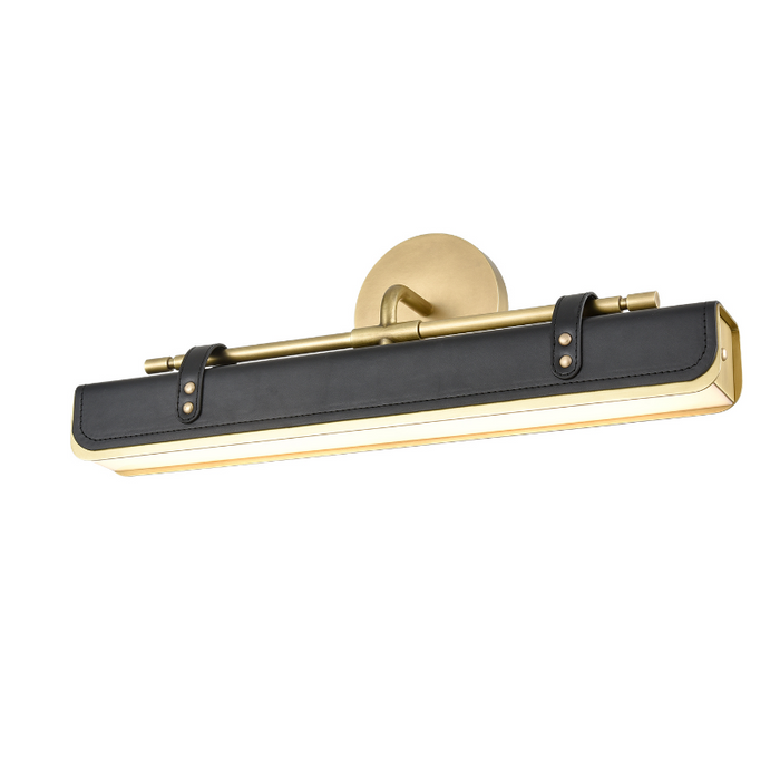 Alora WV307919 Valise 1-lt 20" LED Picture Light with Tuxedo Leather