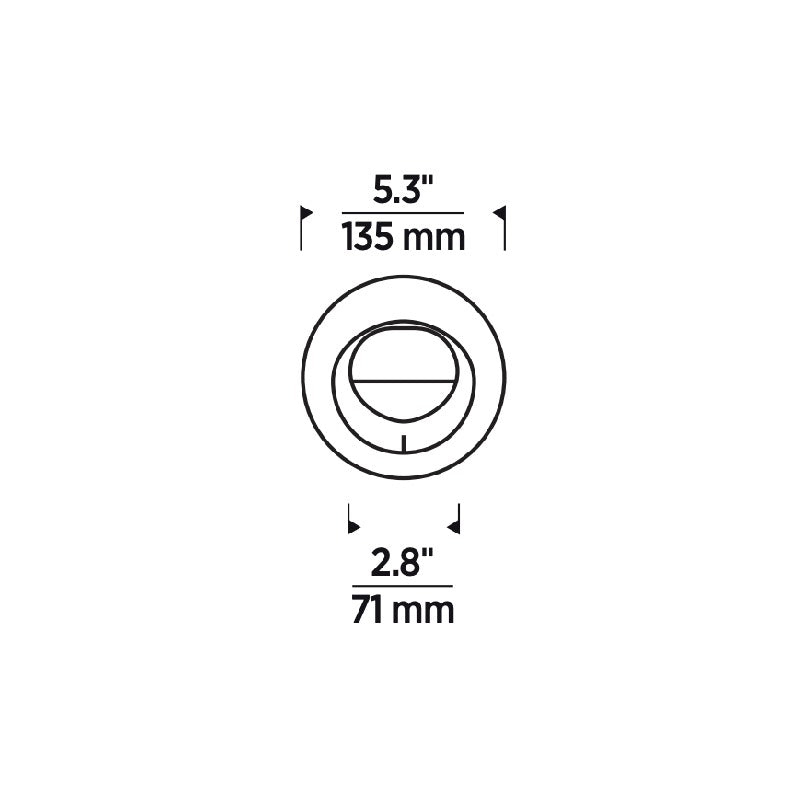 Element E4PRFW Pro 4" LED Flanged Round Wall Wash LED Trim
