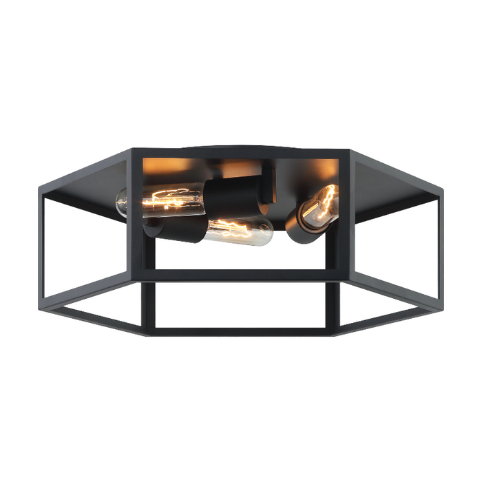 Matteo X64503 Creed 3-lt 16" LED Flush Mount